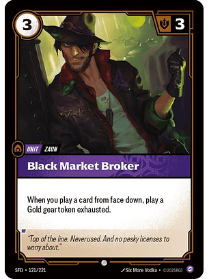 121/221 C Black Market Broker