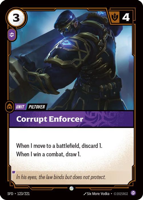 123/221 C Corrupt Enforcer