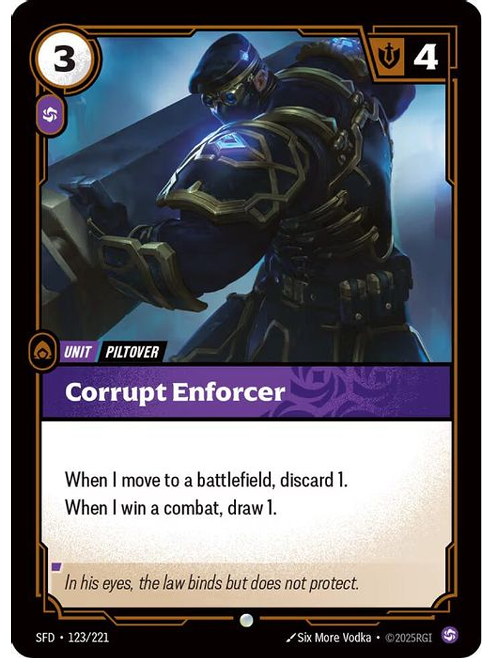 123/221 C Corrupt Enforcer 1