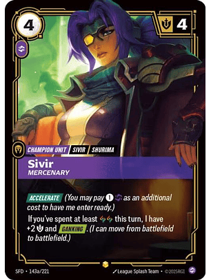 143a/221 (Alternate Art) Sivir - Mercenary