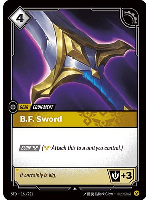 161/221 U B.F. Sword