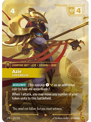 177/221 Epic Azir - Sovereign