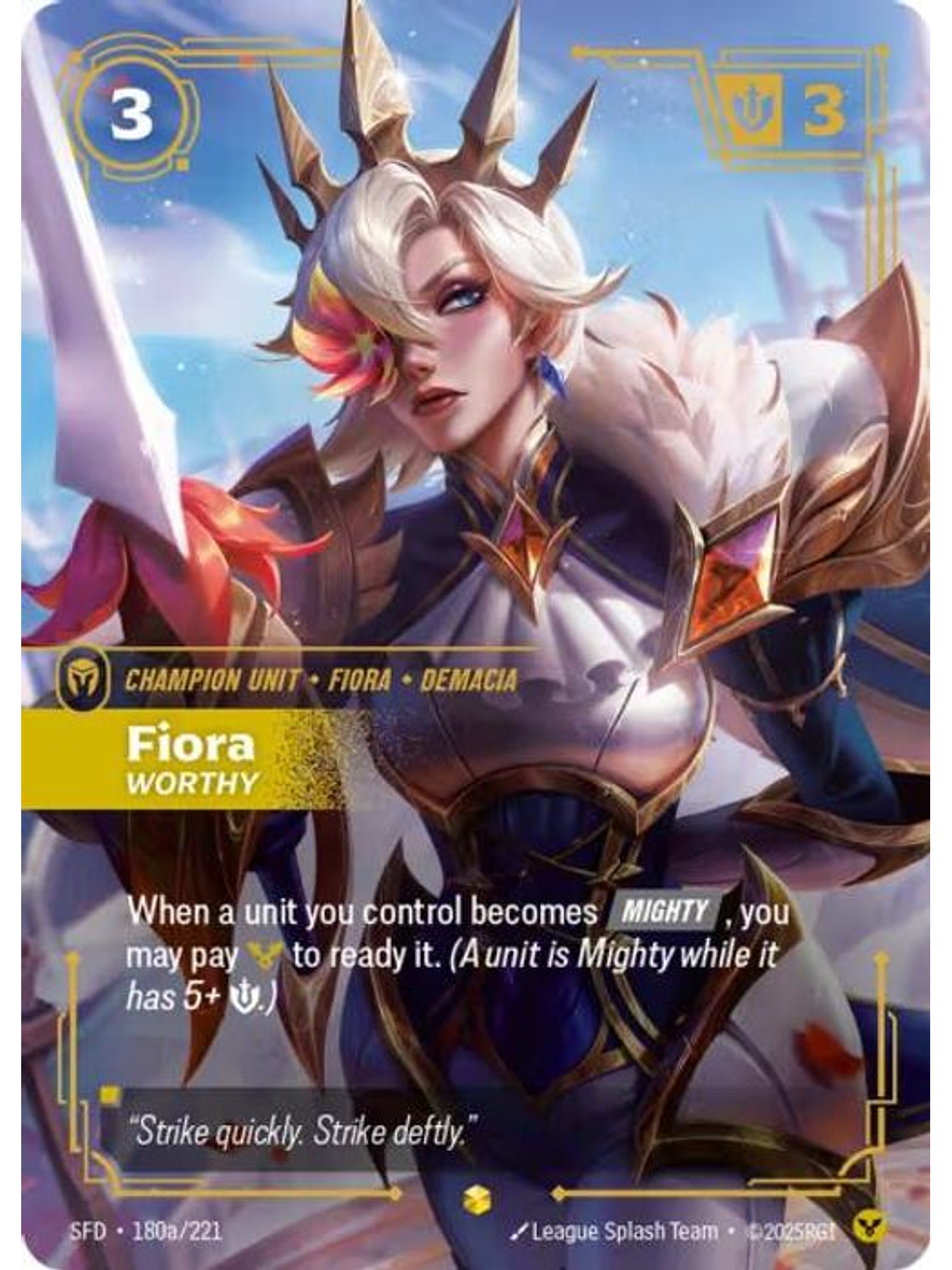 180a/221 (Alternate Art) Fiora - Worthy 1