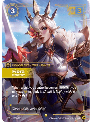 180a/221 (Alternate Art) Fiora - Worthy