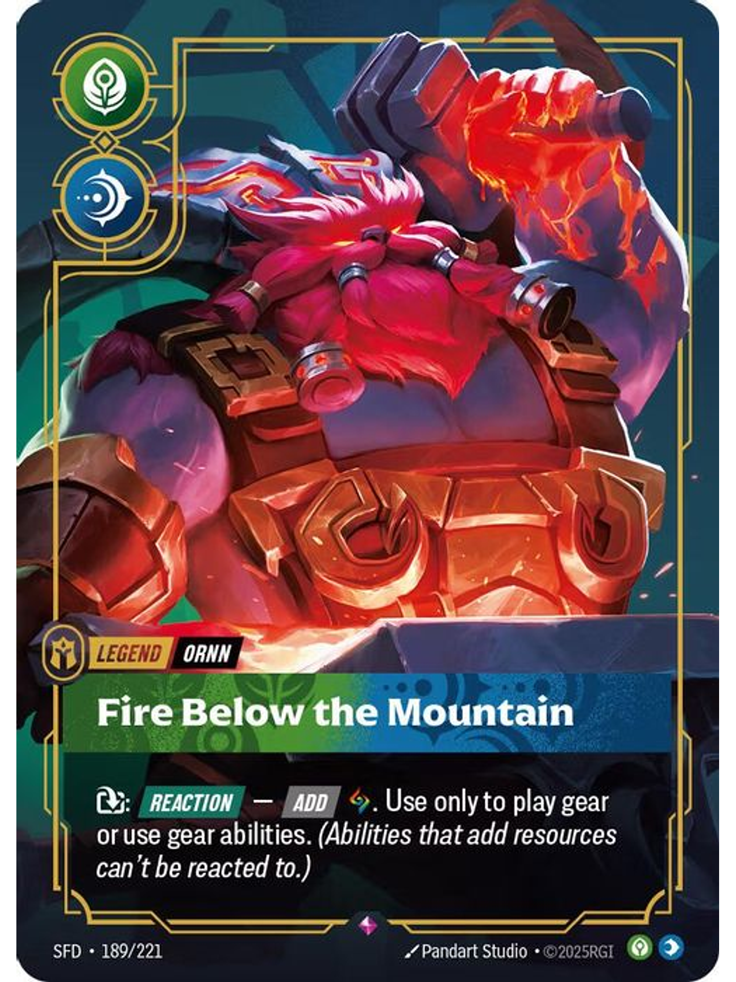 189/221 R Ornn - Fire Below the Mountain 1