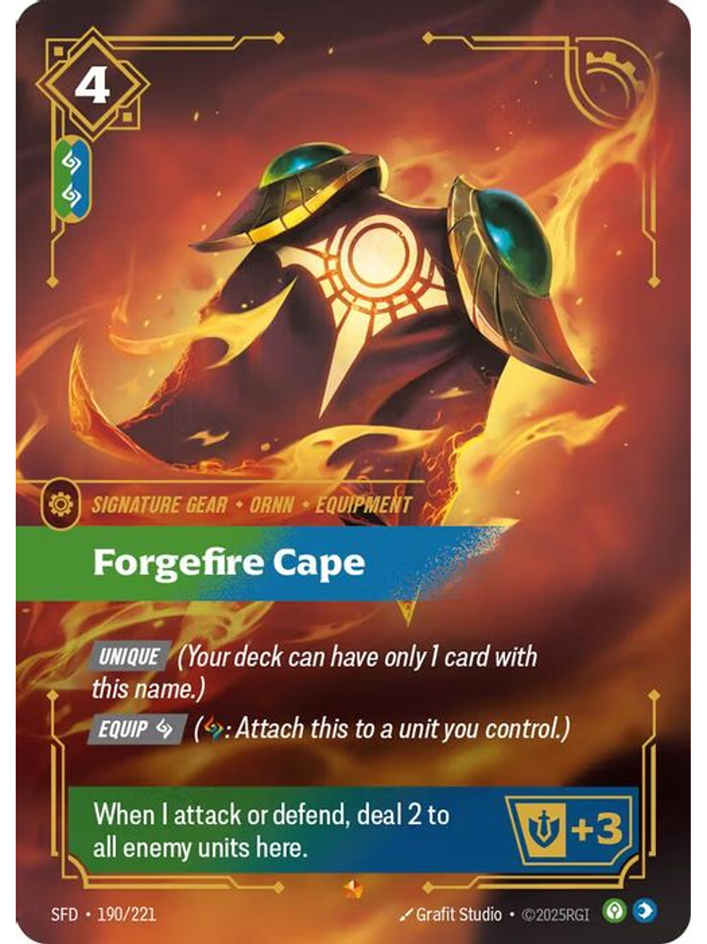 190/221 Epic Forgefire Cape 1