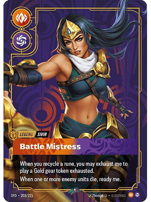 203/221 R Sivir - Battle Mistress