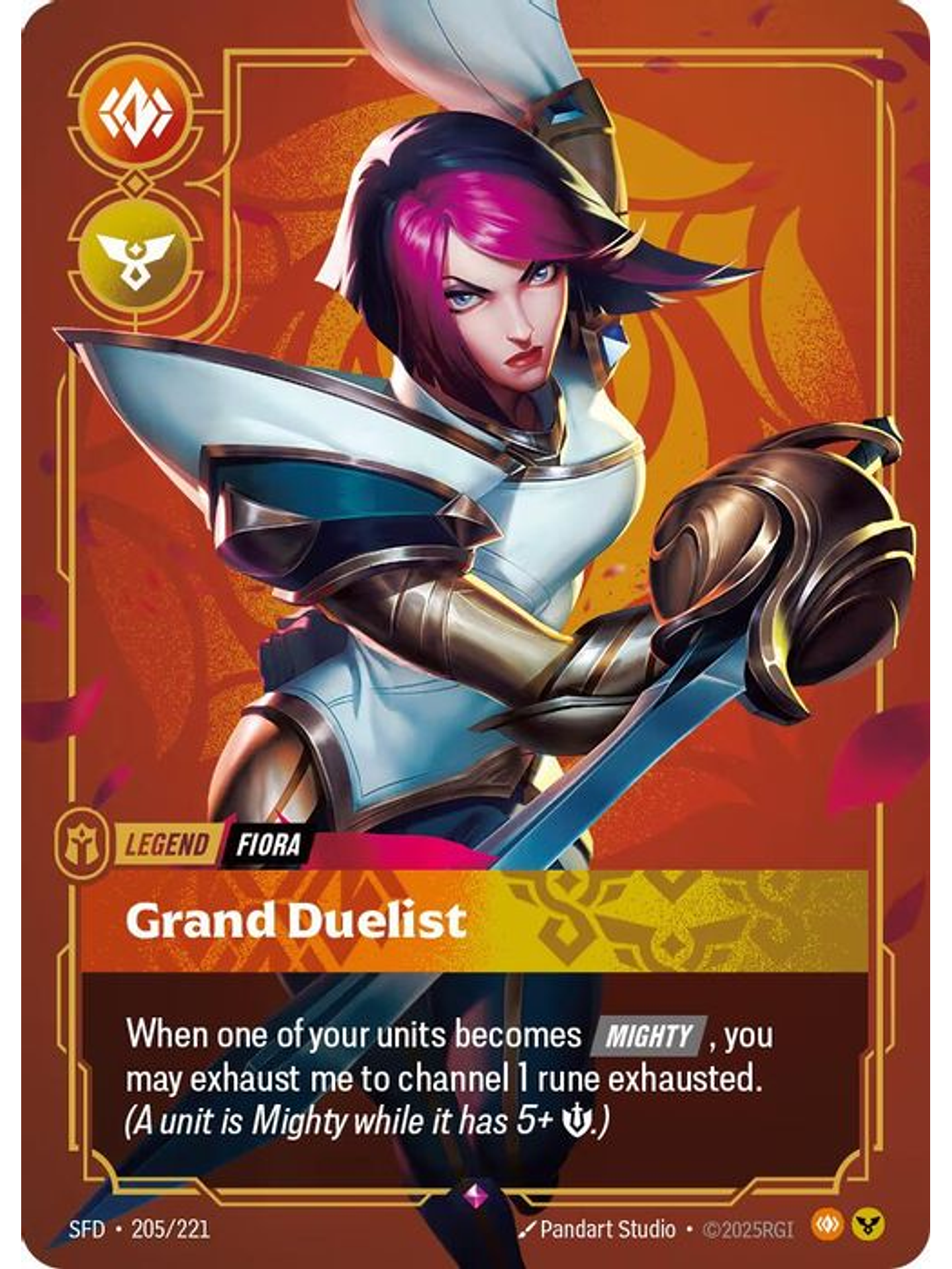 205/221 R Fiora - Grand Duelist 1