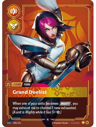 205/221 R Fiora - Grand Duelist