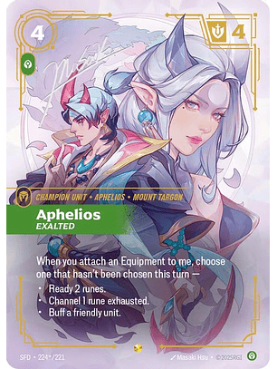 224*/221 (Alternate Art) Aphelios - Exalted (Signature)