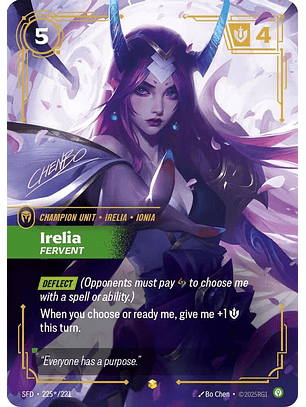 225*/221 (Alternate Art) Irelia - Fervent (Signature)