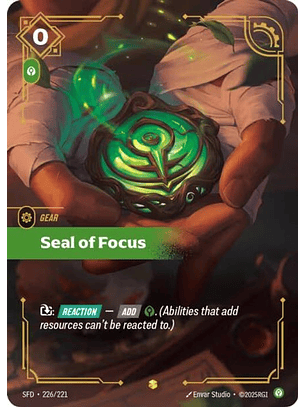 226/221 (Alternate Art) Seal of Focus (Overnumbered)