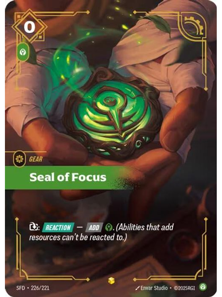 226/221 (Alternate Art) Seal of Focus (Overnumbered) 1