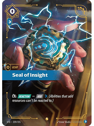229/221 (Alternate Art) Seal of Insight (Overnumbered)