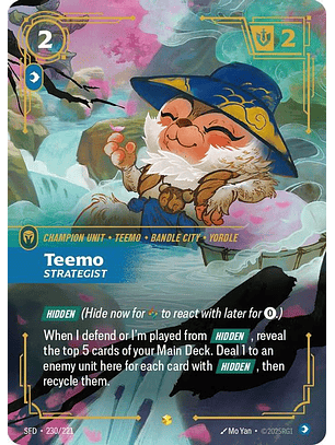230/221 (Alternate Art) Teemo - Strategist (Overnumbered)