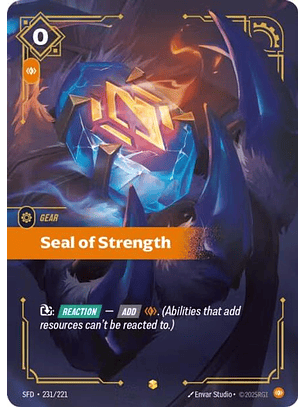 231/221 (Alternate Art) Seal of Strength (Overnumbered)