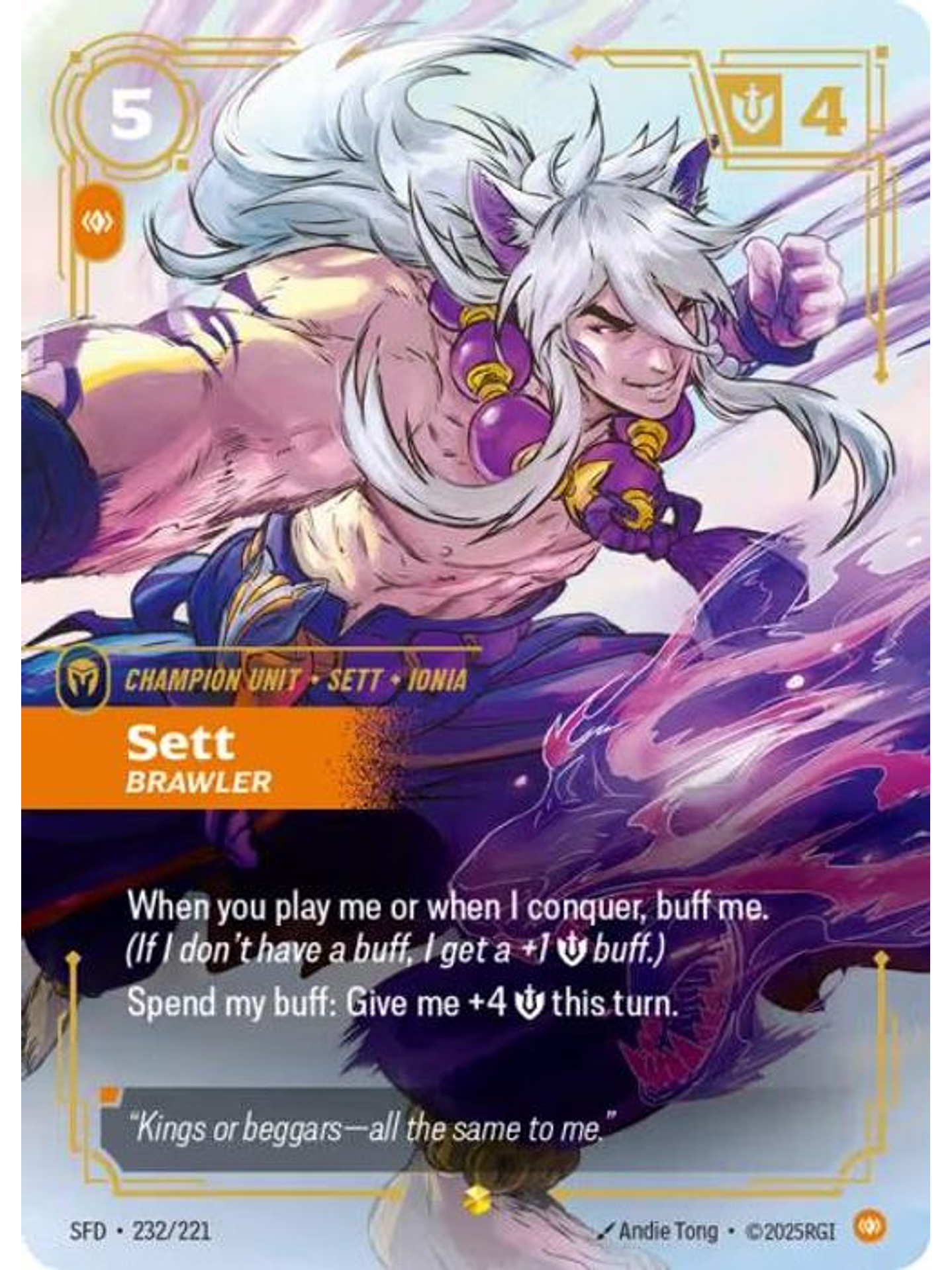 232/221 (Alternate Art) Sett - Brawler (Overnumbered) 1