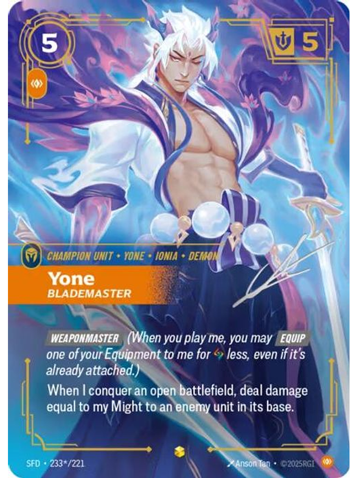 233*/221 (Alternate Art) Yone - Blademaster (Signature) 1