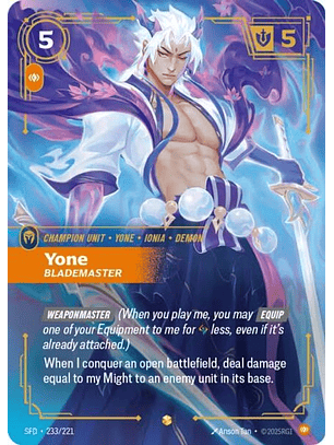 233/221 (Alternate Art) Yone - Blademaster (Overnumbered)