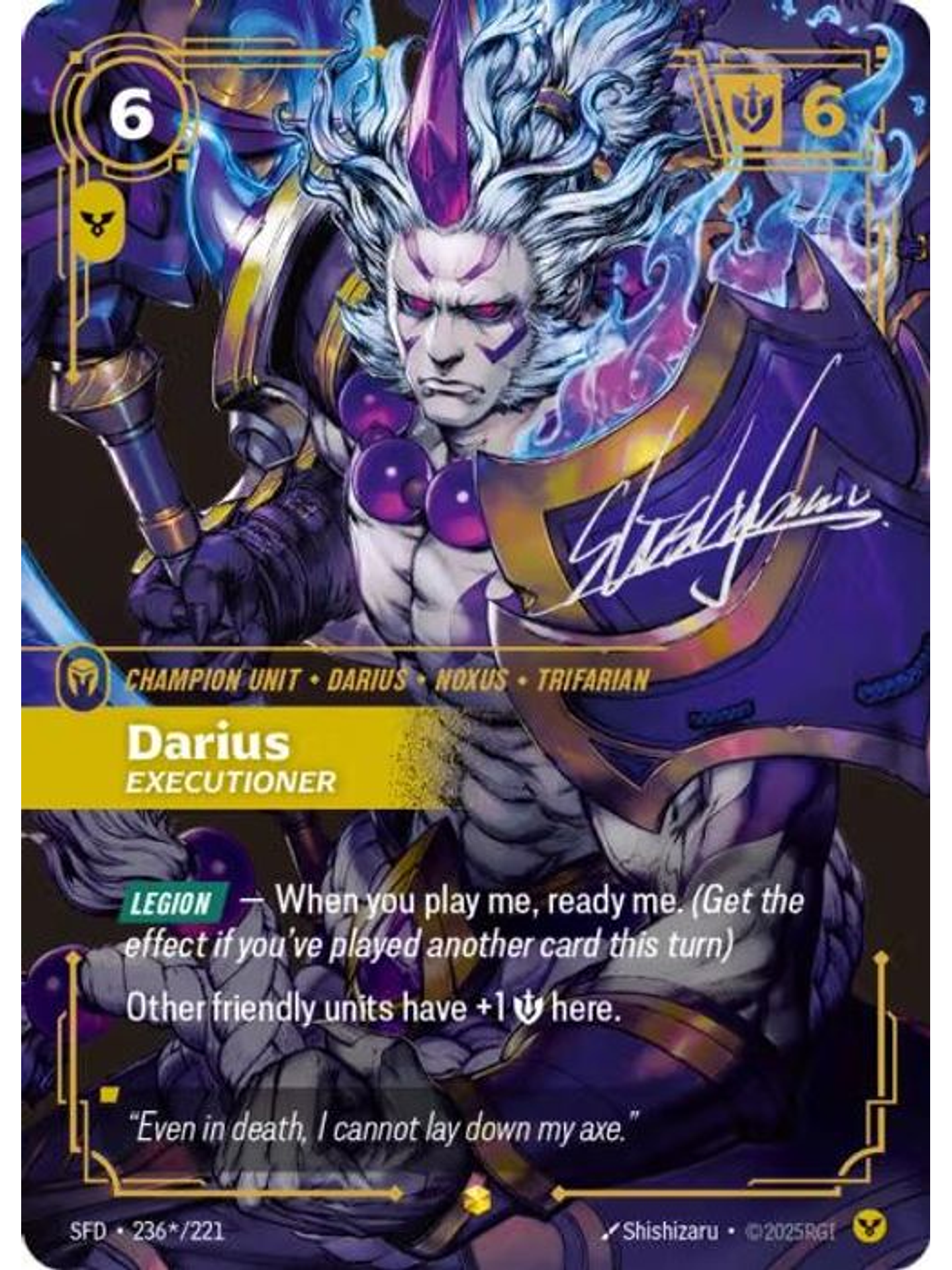 236*/221 (Alternate Art) Darius - Executioner (Signature) 1