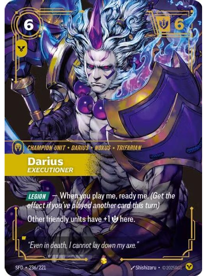 236/221 (Alternate Art) Darius - Executioner (Overnumbered) 1