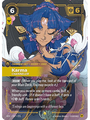 237*/221 (Alternate Art) Karma - Channeler (Signature)