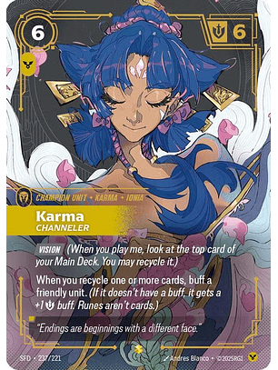 237/221 (Alternate Art) Karma - Channeler (Overnumbered)