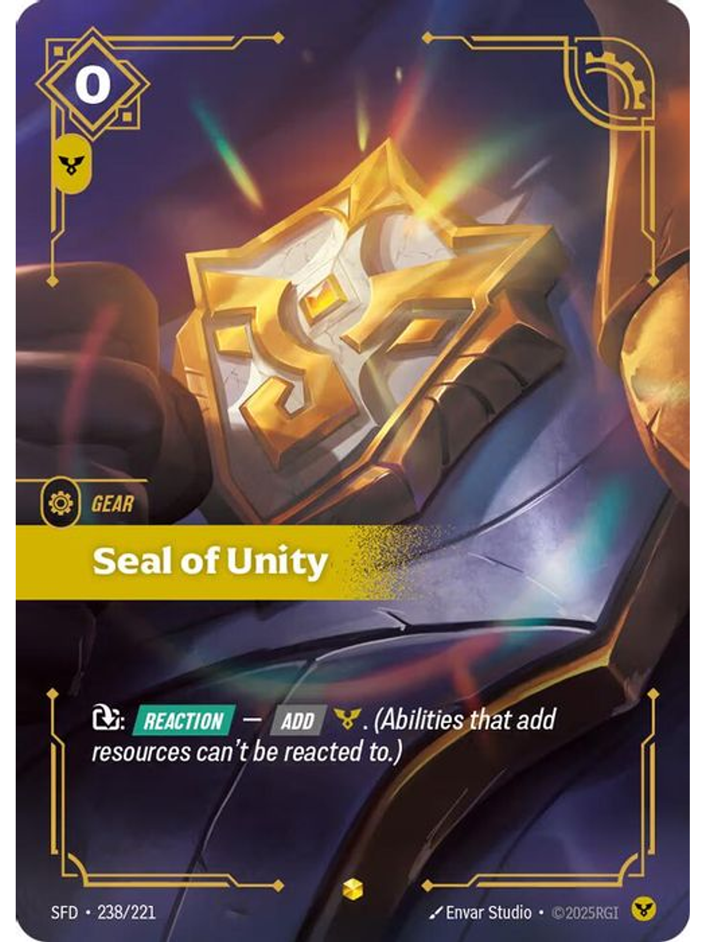 238/221 (Alternate Art) Seal of Unity (Overnumbered) 1