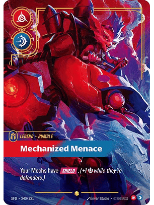 240/221 (Alternate Art) Rumble - Mechanized Menace (Overnumbered)
