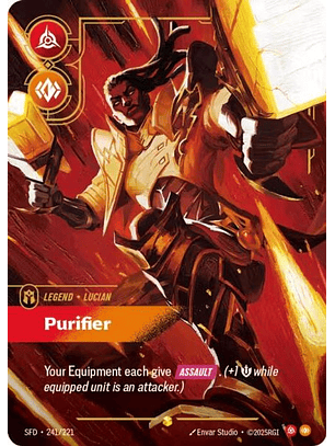 241/221 (Alternate Art) Lucian - Purifier (Overnumbered)