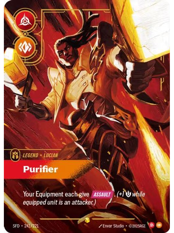 241/221 (Alternate Art) Lucian - Purifier (Overnumbered) 1