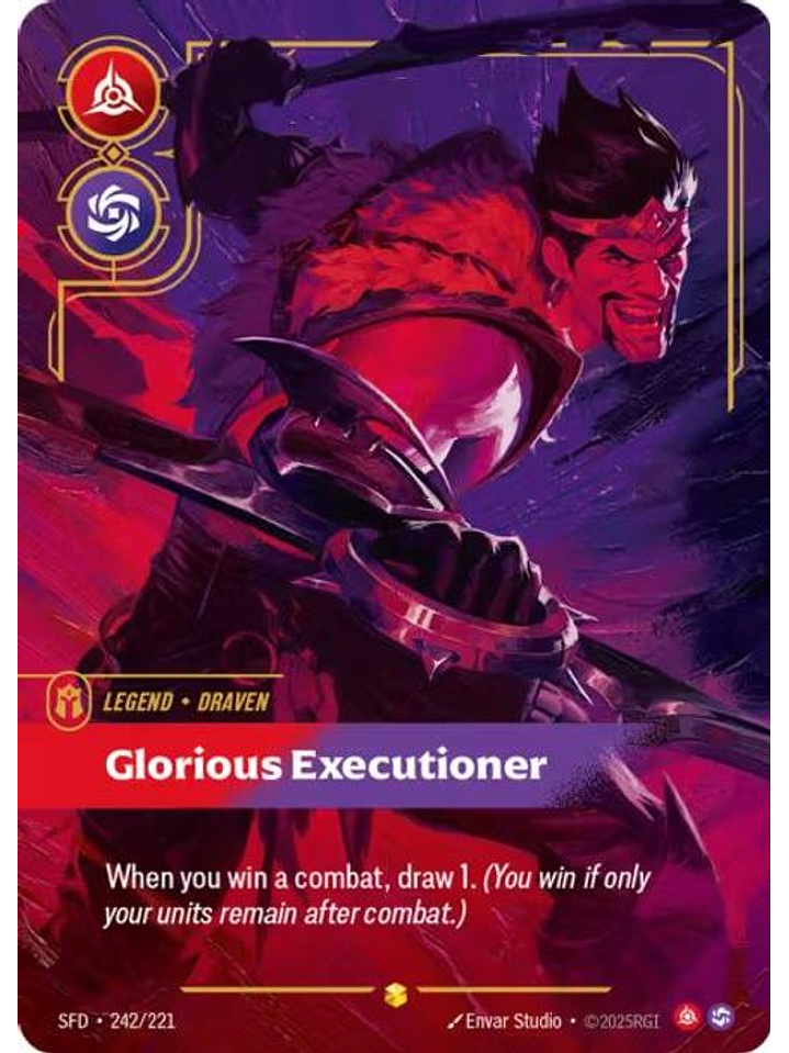 242/221 (Alternate Art) Draven - Glorious Executioner (Overnumbered) 1