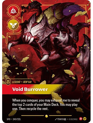 243/221 (Alternate Art) Rek'sai - Void Burrower (Overnumbered)