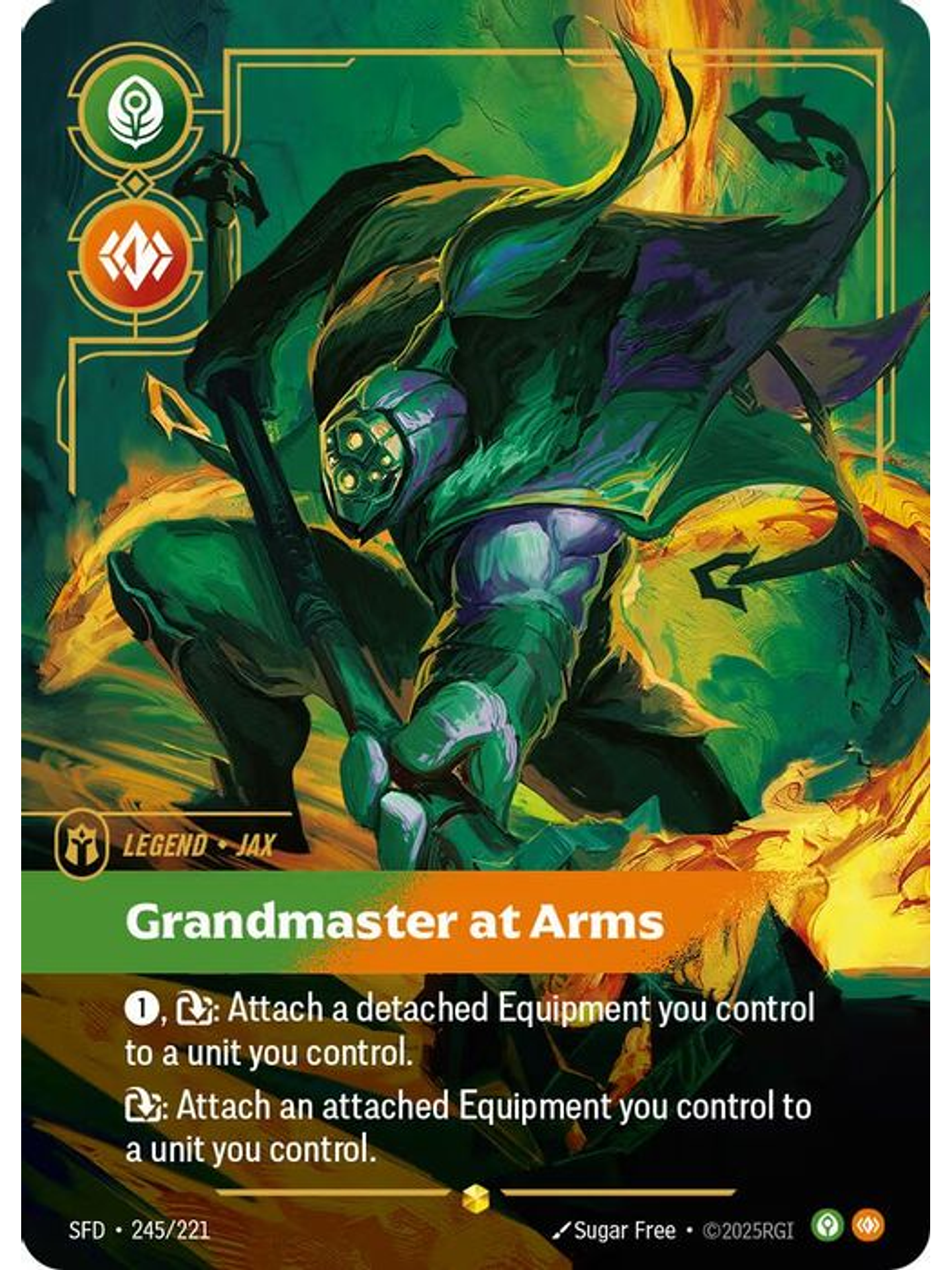 245/221 (Alternate Art) Jax - Grandmaster At Arms (Overnumbered) 1