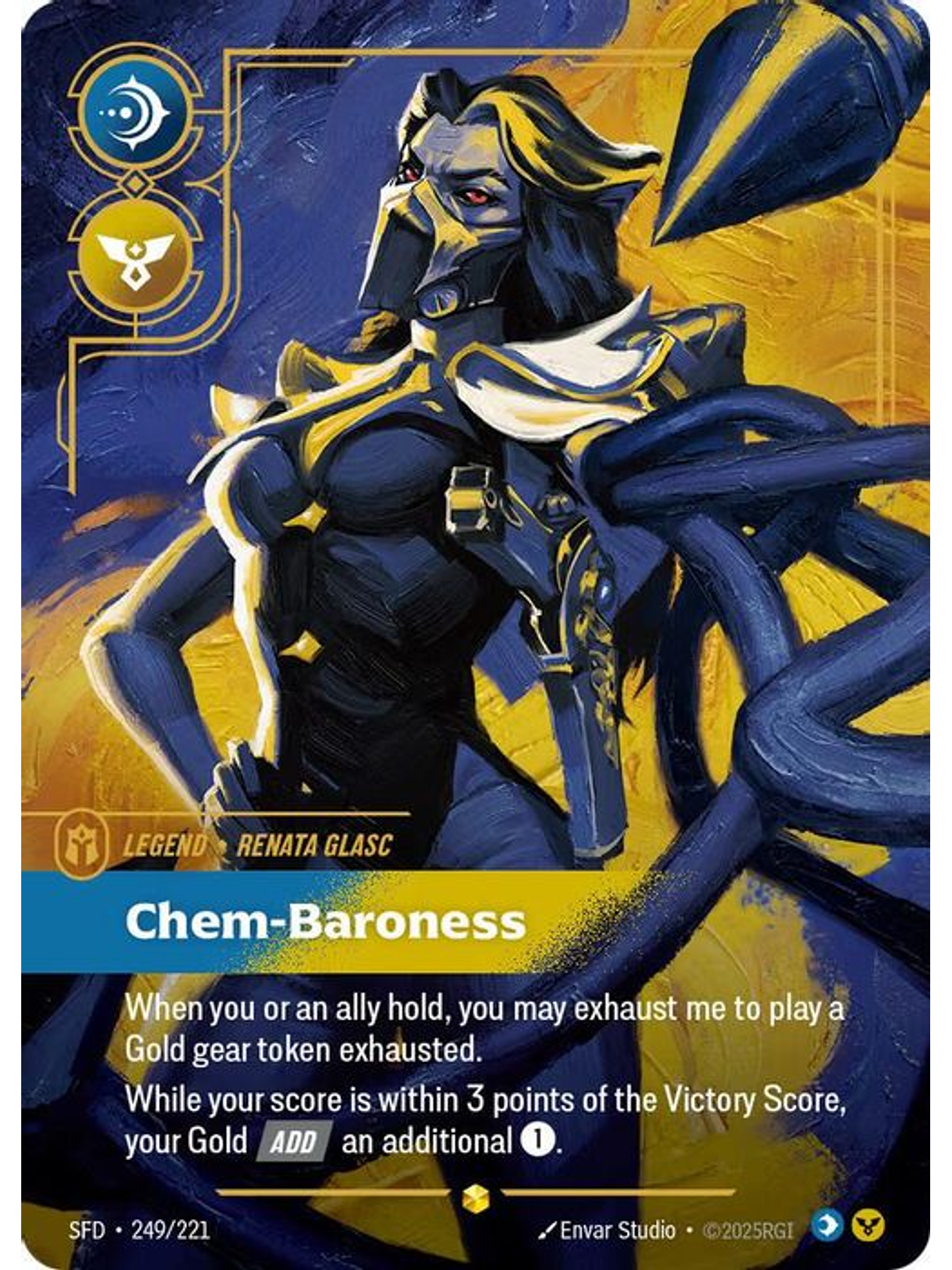 249/221 (Alternate Art) Renata Glasc - Chem-Baroness (Overnumbered) 1