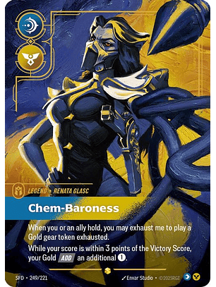 249/221 (Alternate Art) Renata Glasc - Chem-Baroness (Overnumbered)