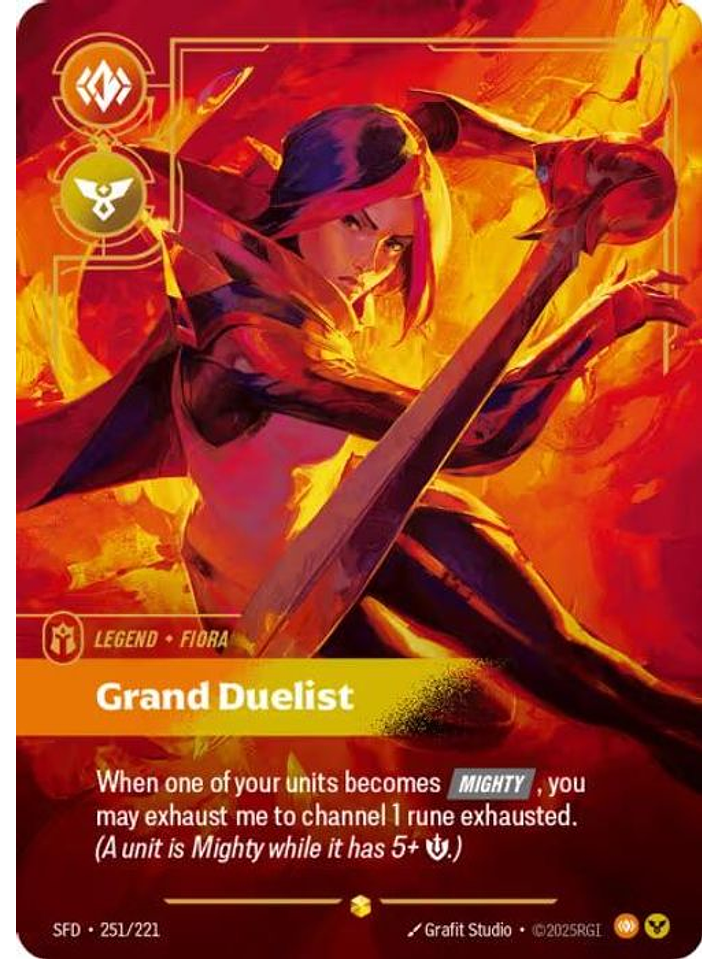 251/221 (Alternate Art) Fiora - Grand Duelist (Overnumbered) 1