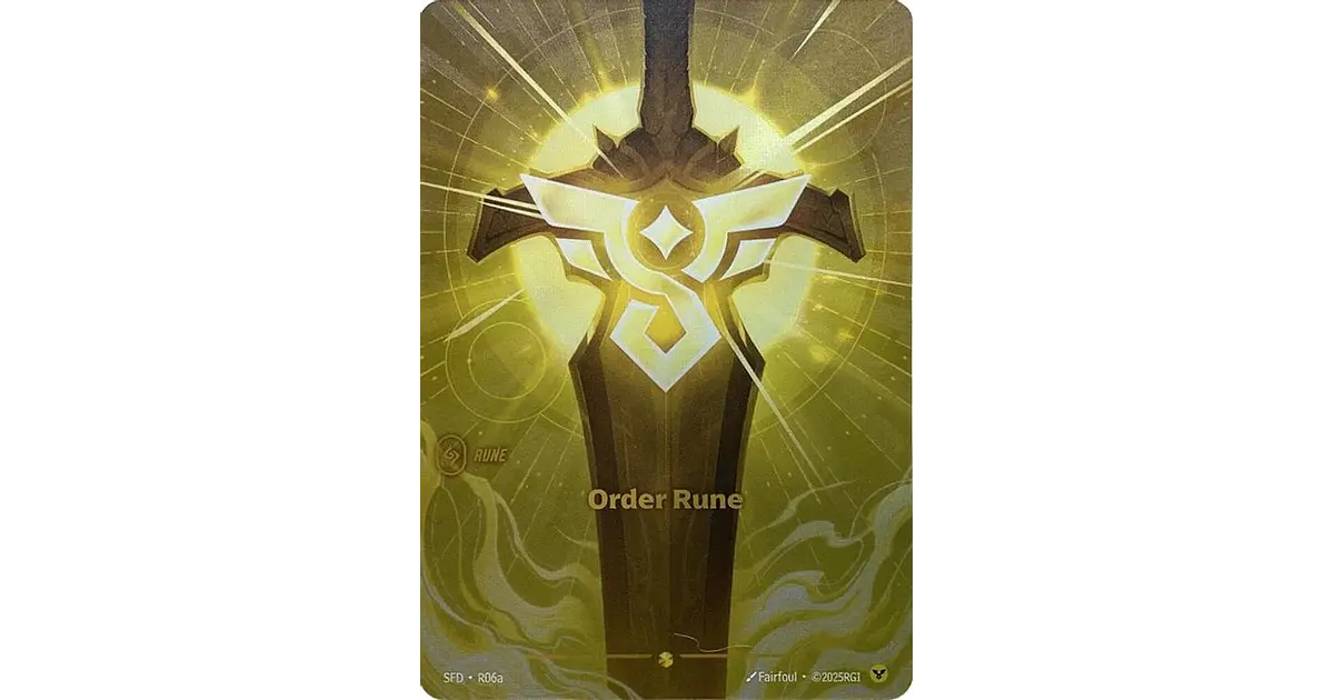 R06 (Alternate Art) Order Rune
