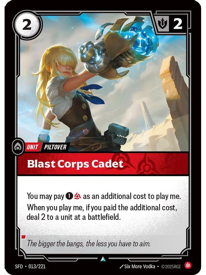 013/221 U Blast Corps Cadet (FOIL) 1