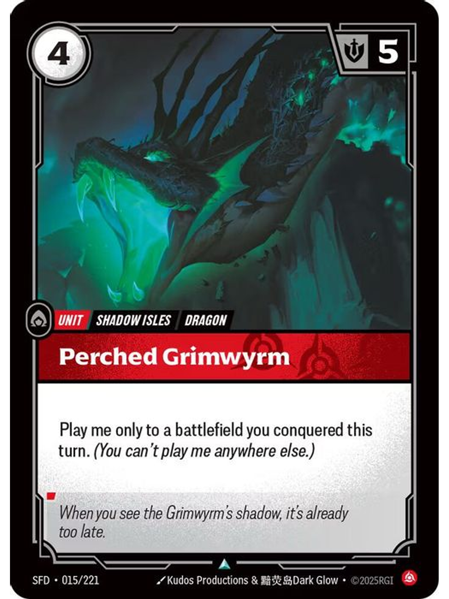 015/221 U Perched Grimwyrm (FOIL) 1