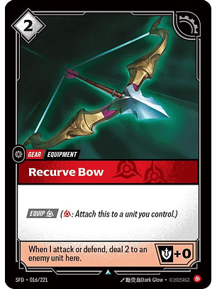 016/221 U Recurve Bow (FOIL)