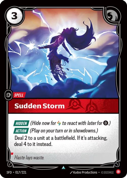017/221 U Sudden Storm (FOIL)