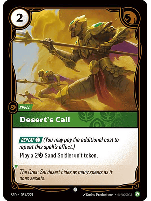 031/221 C Desert's Call (FOIL)