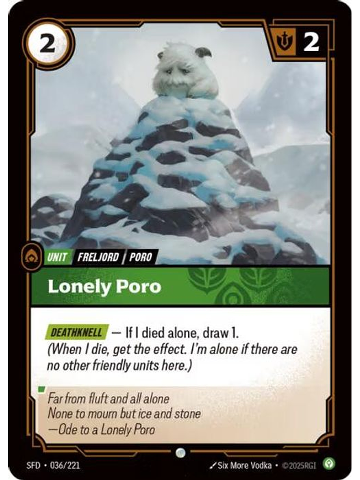 036/221 C Lonely Poro (FOIL) 1