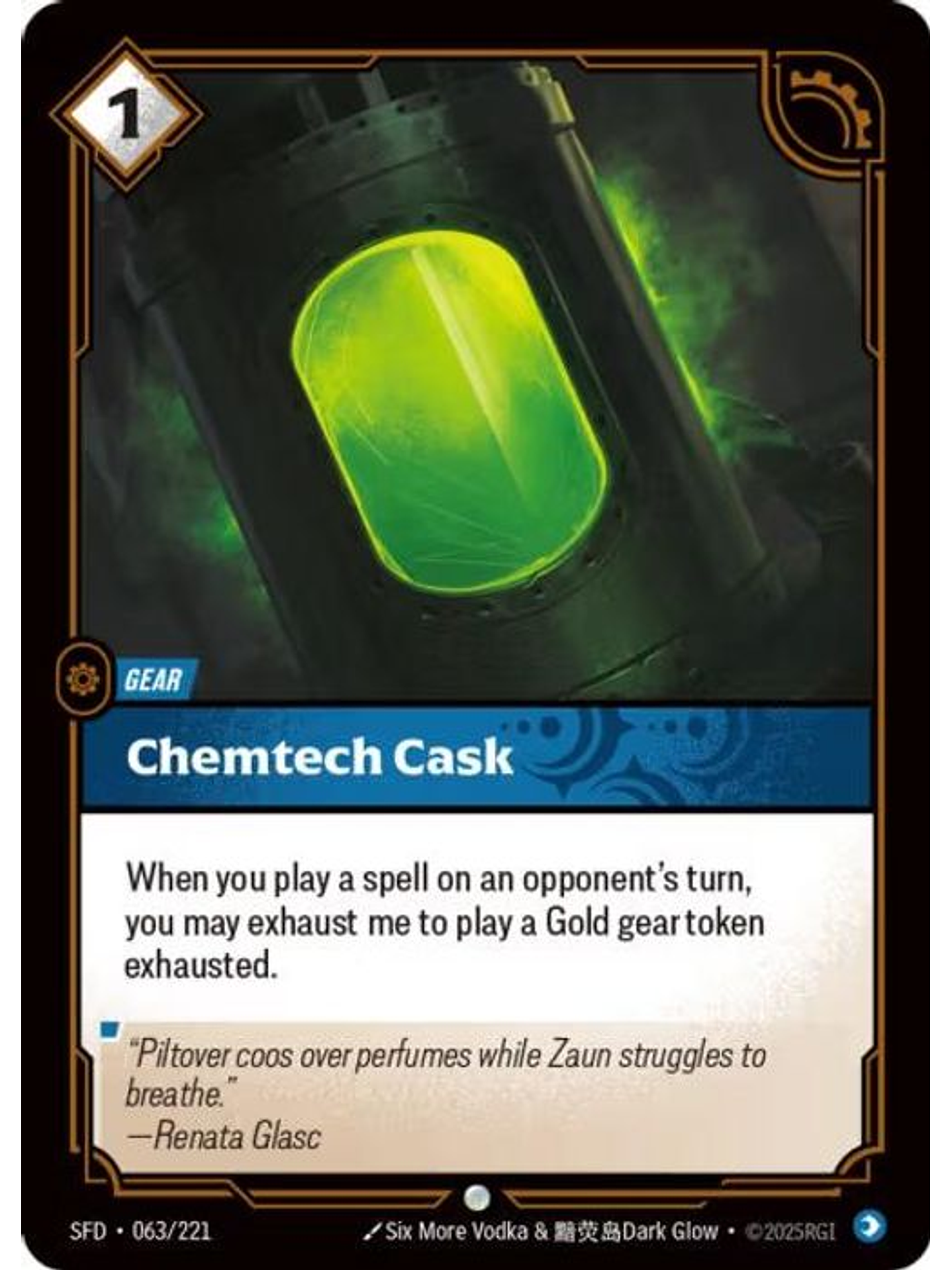 063/221 C Chemtech Cask (FOIL) 1