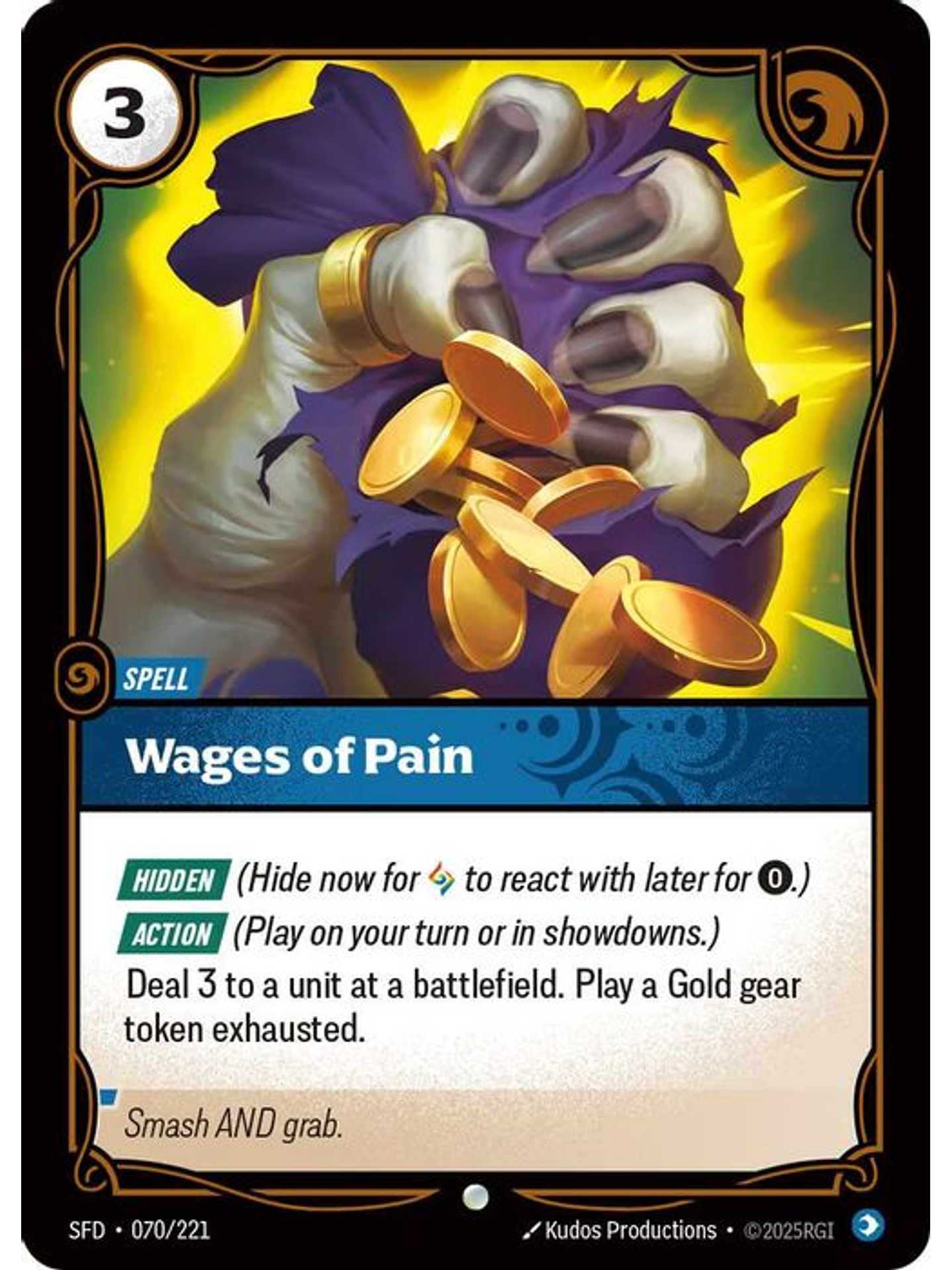 070/221 C Wages of Pain (FOIL) 1
