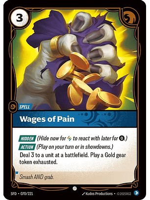 070/221 C Wages of Pain (FOIL)