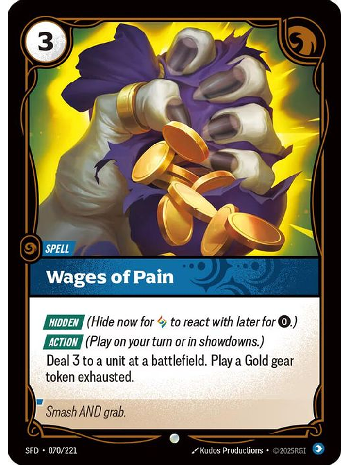 070/221 C Wages of Pain (FOIL) 1