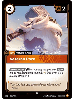 099/221 C Veteran Poro (FOIL)