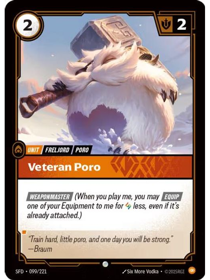 099/221 C Veteran Poro (FOIL) 1